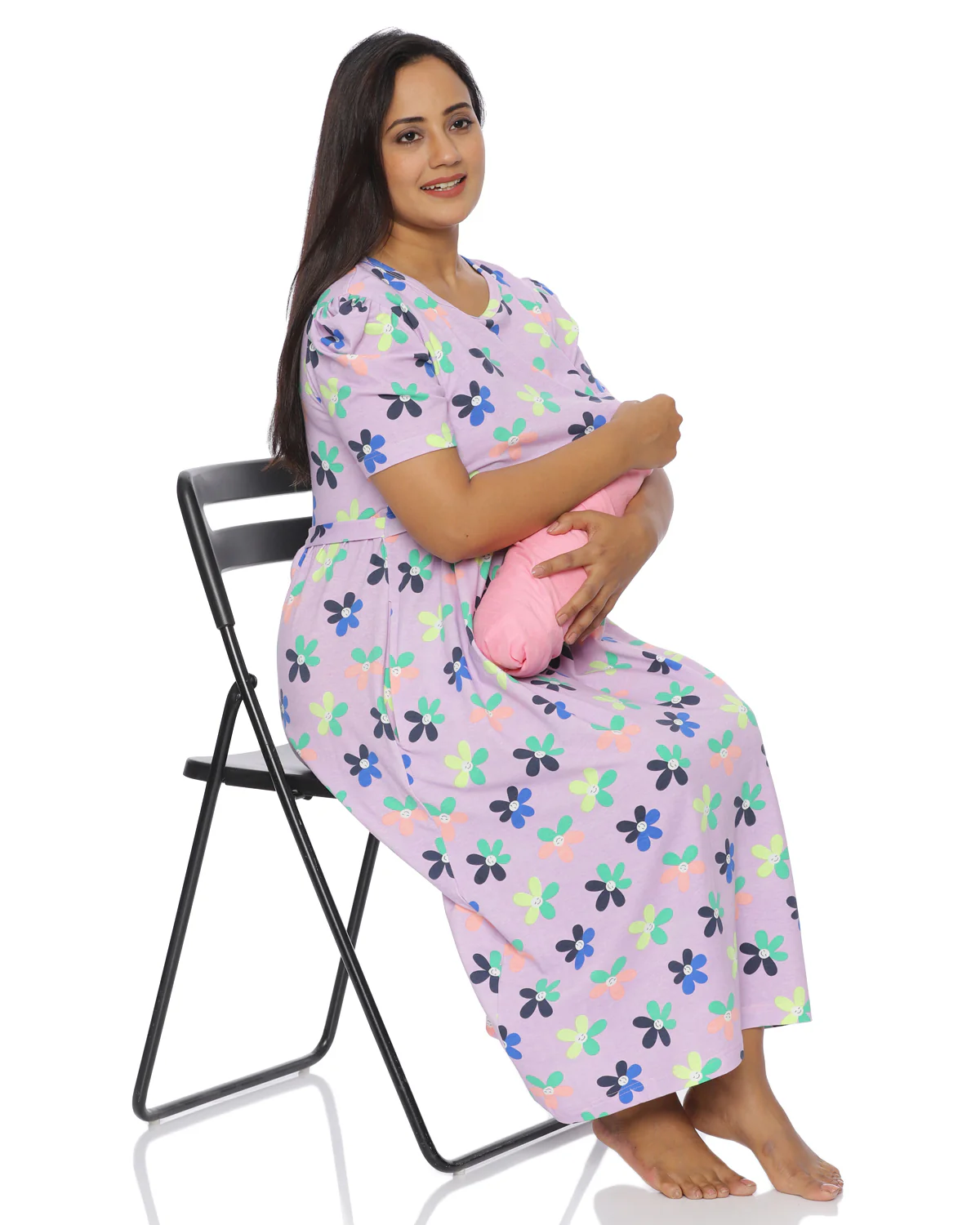 Prisha Zipless Maternity Loungewear – Calf Length - Image 3