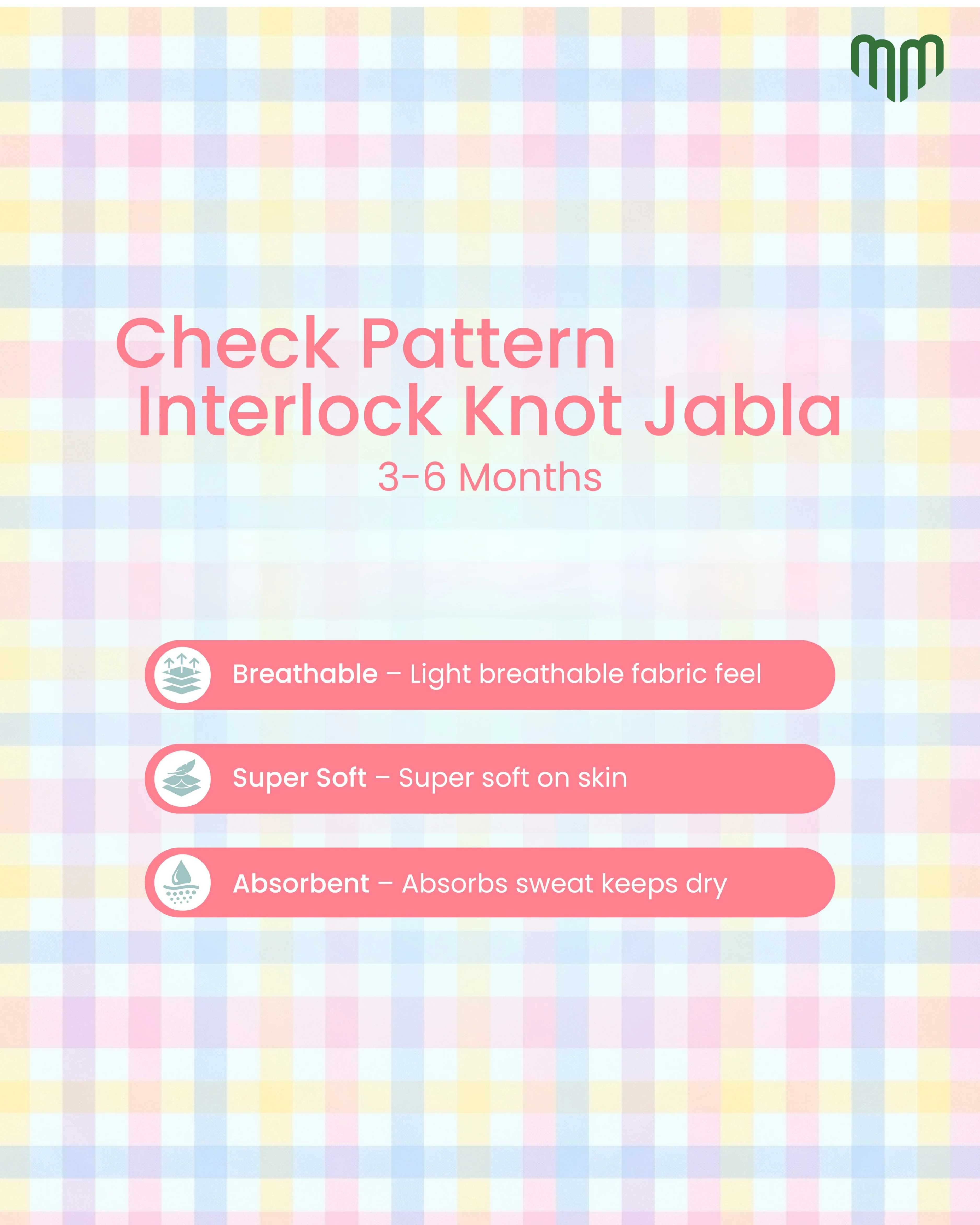 Little Checks Knot Jabla - Image 4