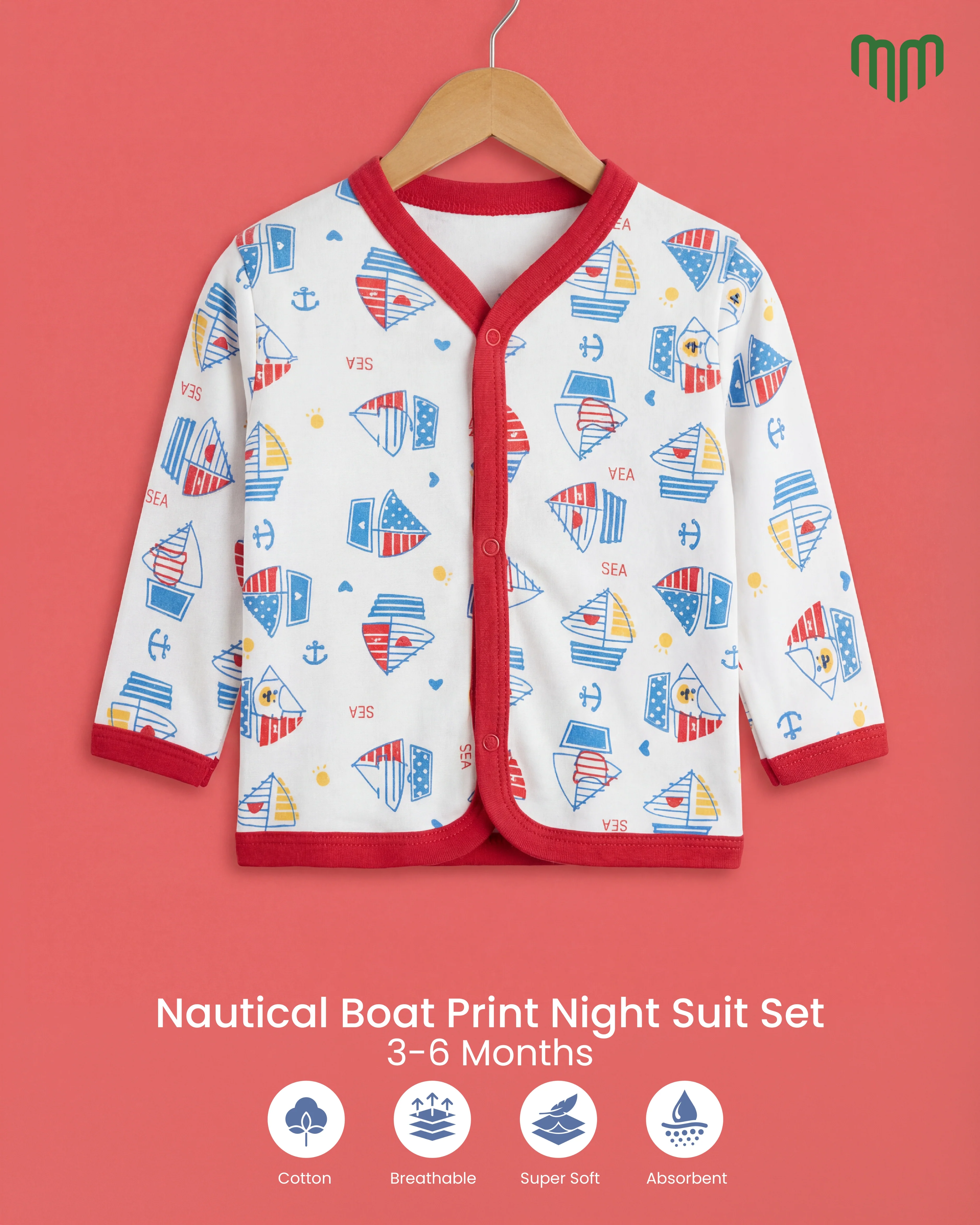 Little Boat Night Sleep Suit - Image 3