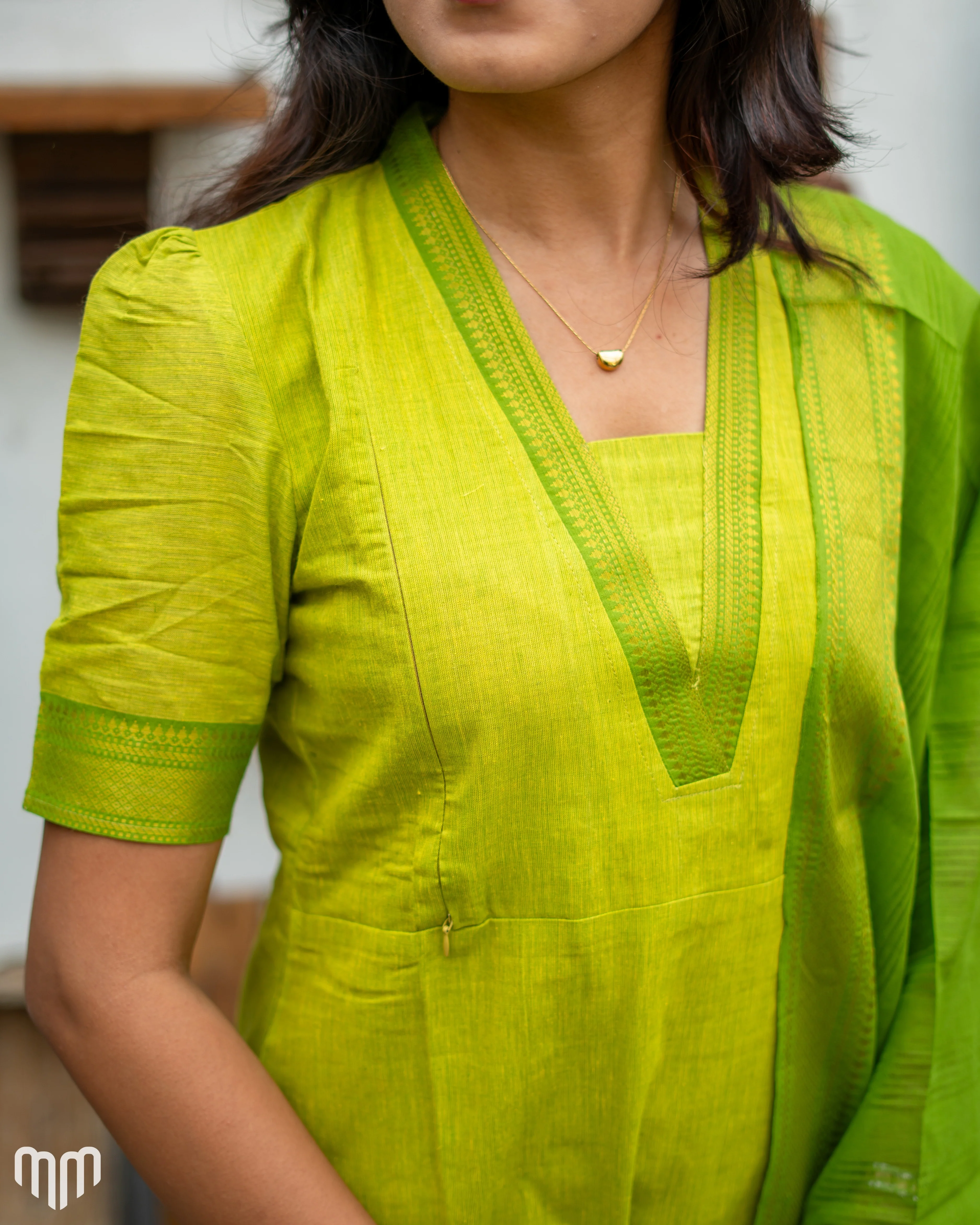 Mangalagiri_V2 Maternity Kurti Set - Image 3