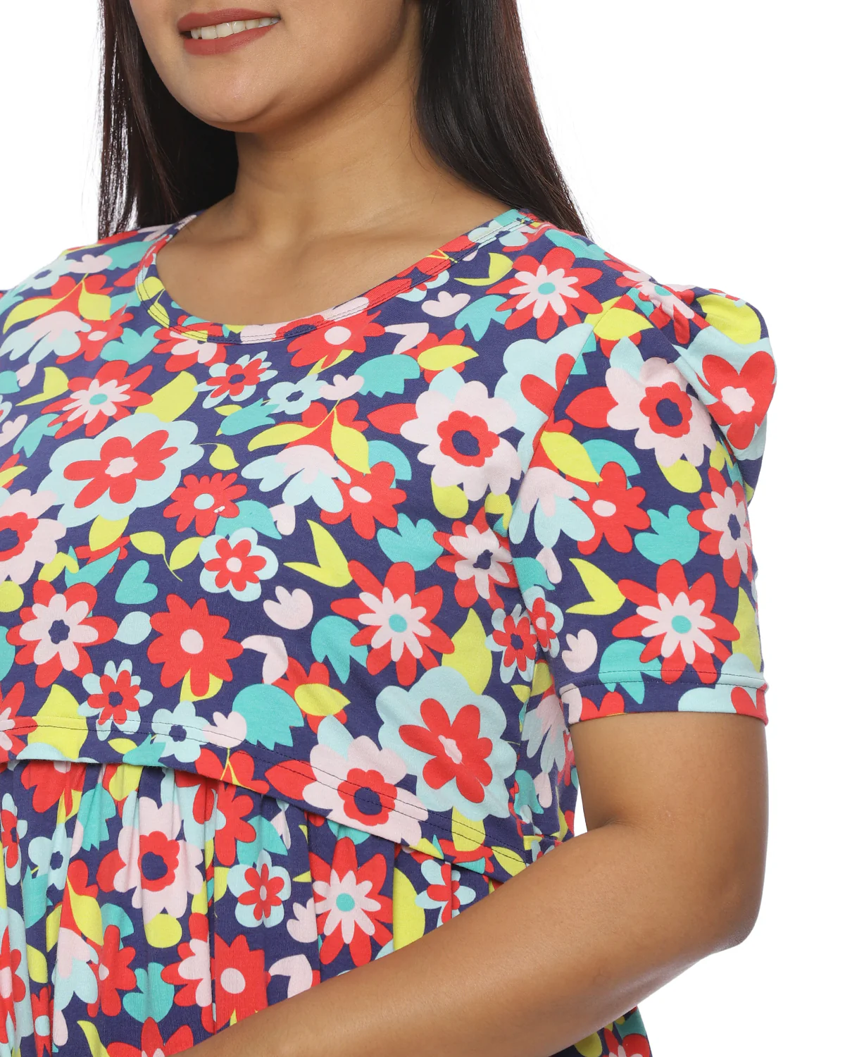 Dhara Zipless Maternity Loungewear – Calf Length - Image 4
