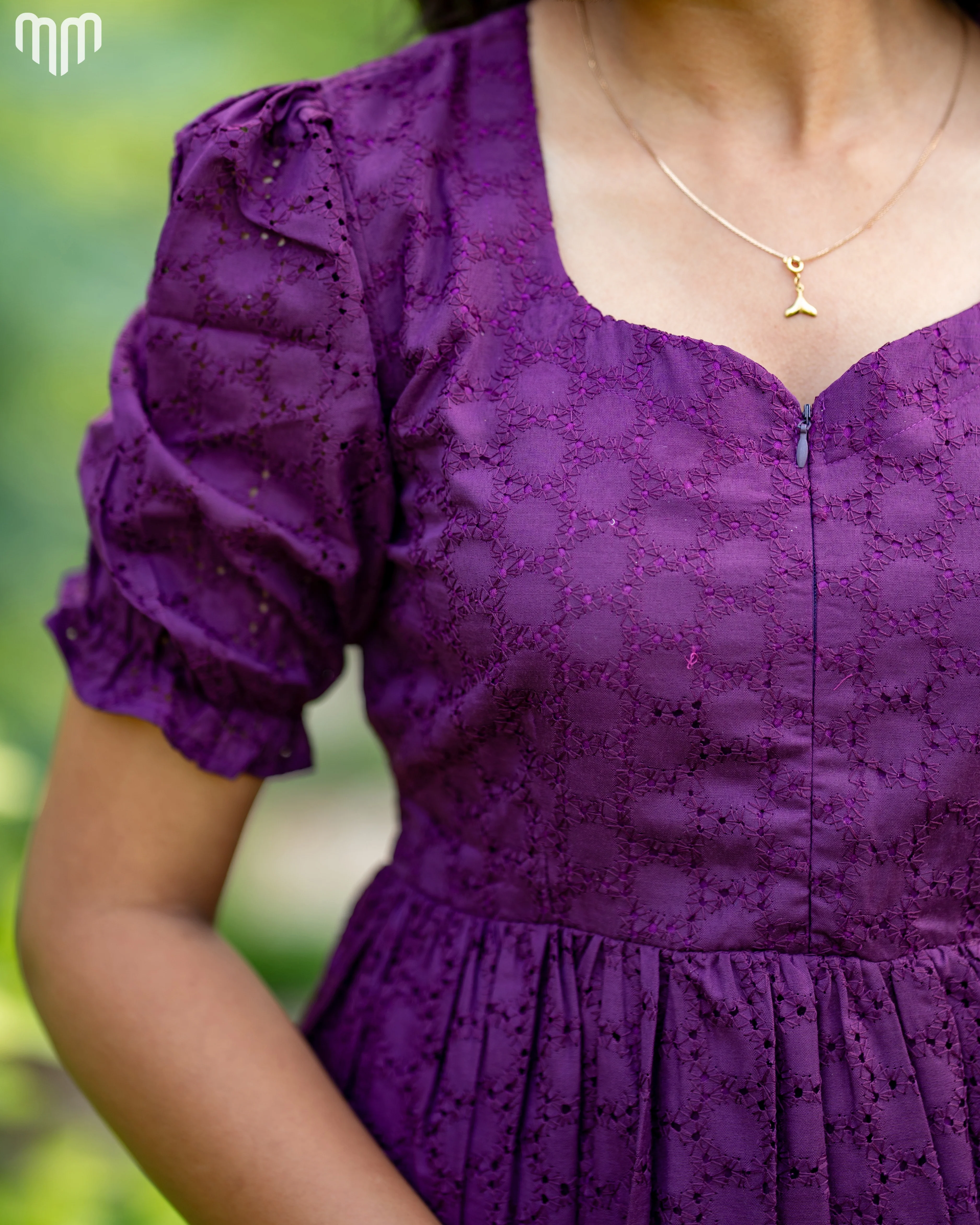 Wine Hakoba Maternity Maxi - Image 3