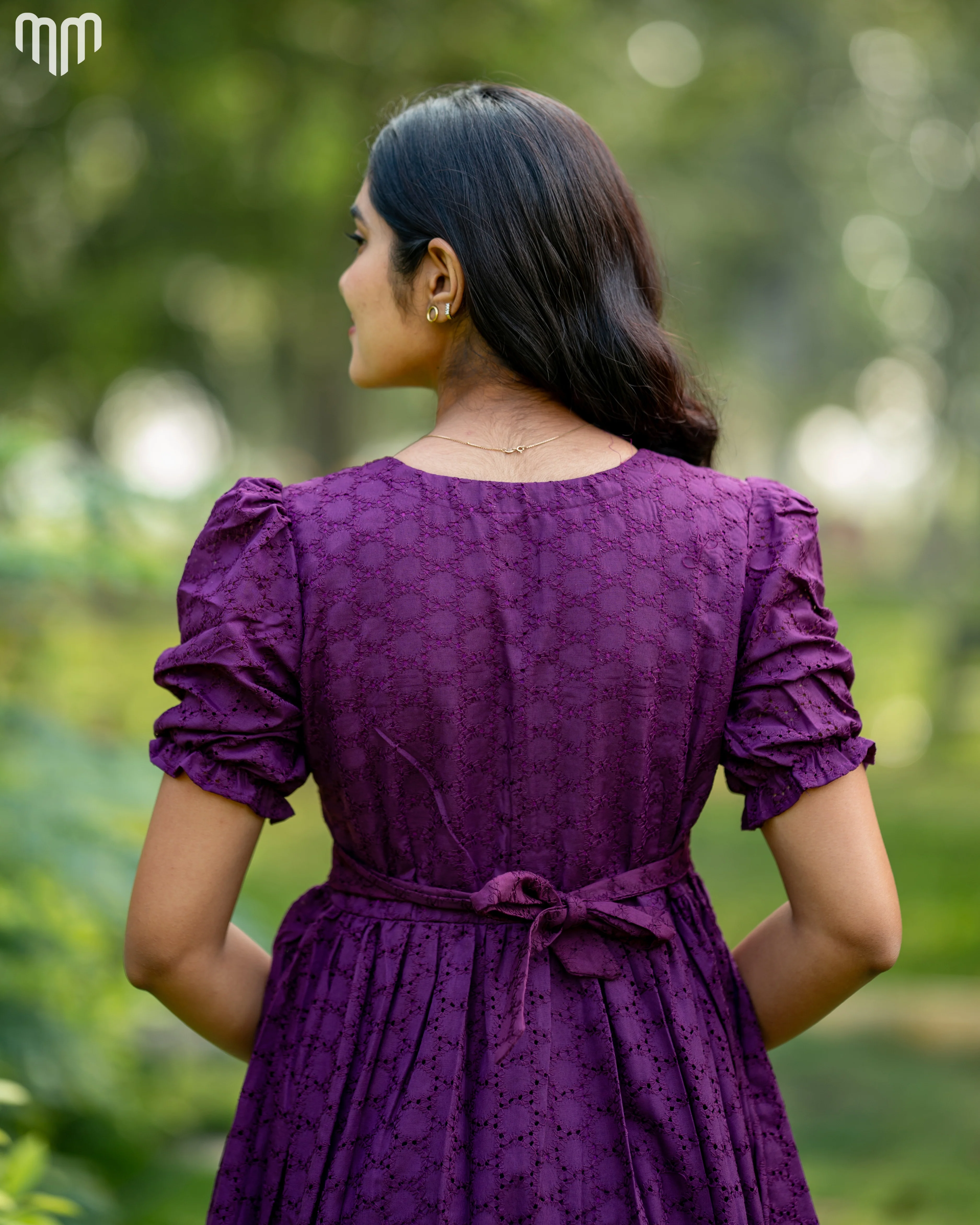 Wine Hakoba Maternity Maxi - Image 4